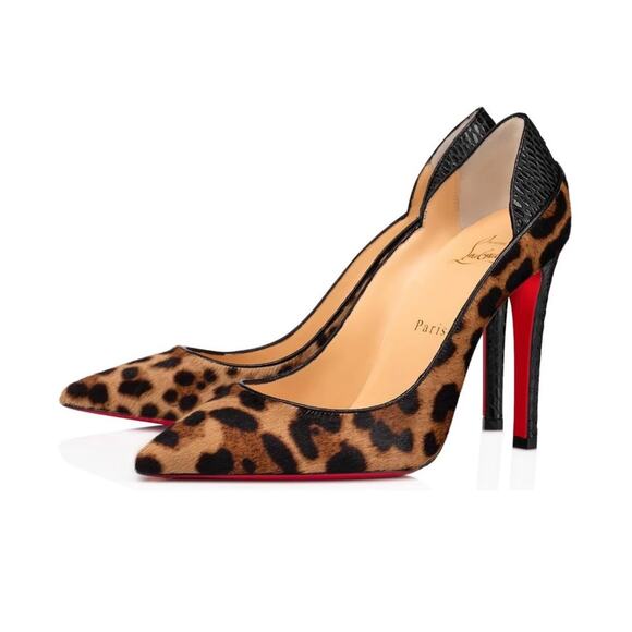 Christian Louboutin Maastricht Leopard Print Heels 85mm Size 36.5 NEW - Picture 1 of 10
